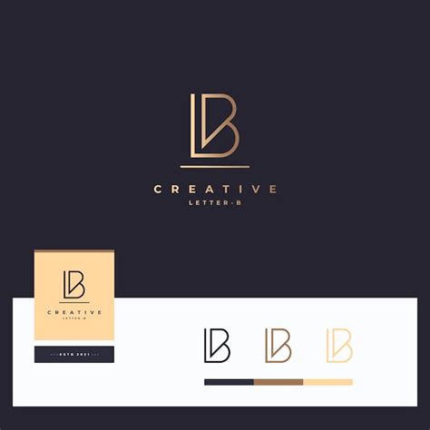 Logotipo De La Letra B Vector Premium