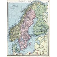 Mapa Grande Pol Tica Detallado De Noruega Suecia Finlandia Y