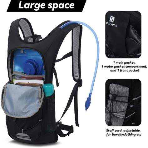 Sac Dos D Hydratation Avec Vessie D Hydratation L Sans Bpa Sac