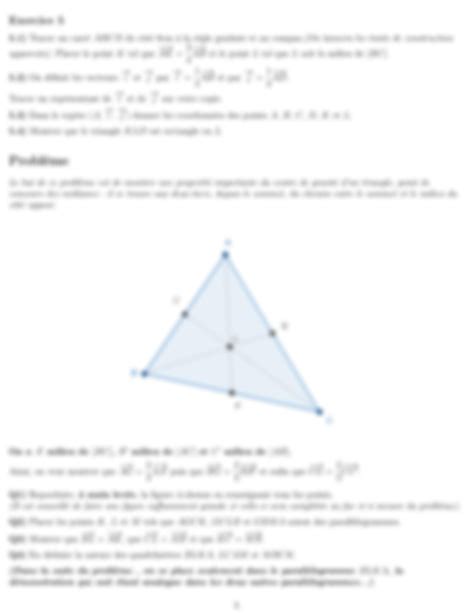 SOLUTION Dst4 Vecteurs Geometrie Reperes Brevet Bac Studypool