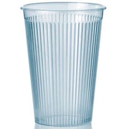 Bicchiere Plastica Ribbed PS Trasparente 200 Ml 1 000 Pezzi