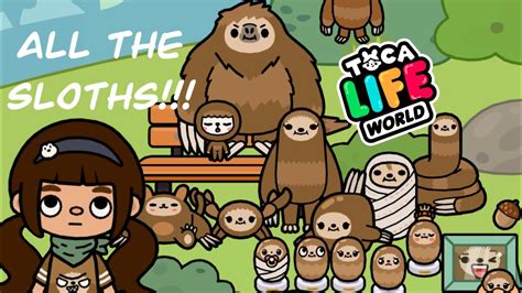 Toca Boca Secrets Where To Find All The Sloths Youtube