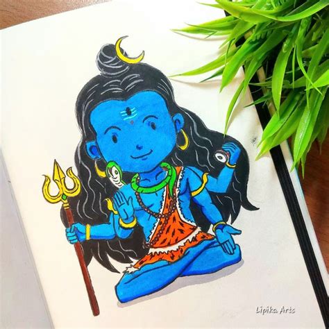 Har Har Mahadev ️ 🙏 ️ Original Abstract Art Painting Art Drawings Beautiful Cute Doodles