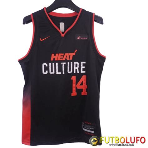 Camisetas De Futbol Miami Heat Herro Negro Rojo