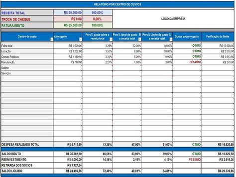 Planilha De Contas A Pagar E Receber Empresarial R 70 00 Em Mercado