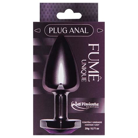 Plug Anal P Coração Unique Fumê Abs La Pimienta Gall