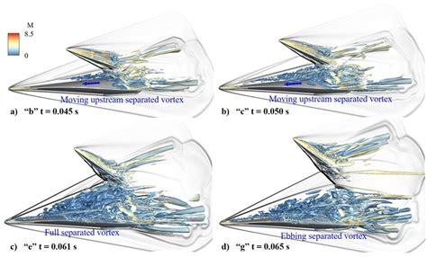 Numerical Schlieren On The Symmetry Plane And Vortex Structure