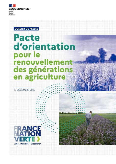 Calam O Pacte Dorientation Pour Le Renouvellement Des G N Rations En