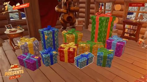 Opening All Winterfest Presents In One Day Fortnite YouTube