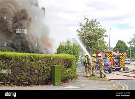 Essex Fire And Rescue Service Fire Engine Group Of Fire Brigade