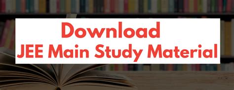 Pdf Jee Main Free Study Material And Topic Wise Notes