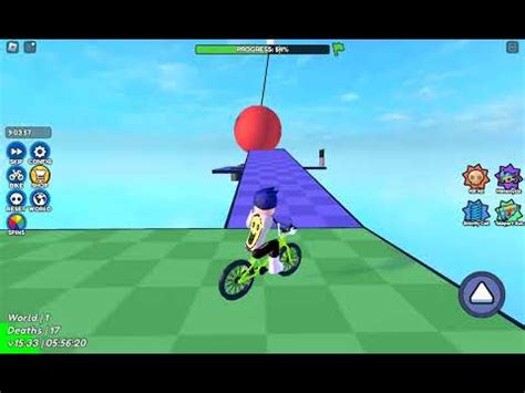 jugamos un juego de obby de bicicletas fue difícil pero divertido