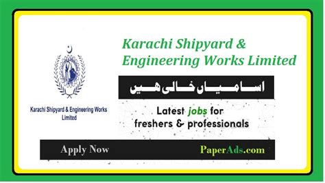 Deputy Manager Jobs In Karachi At Karachi Shipyard And Engineering Works