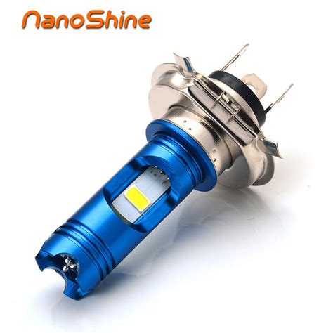 Nanoshine H4 Led Motorcycle Headlight Hilow Bulb All In One Lamp 12v 2 Sides H6 Ba20d Led