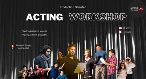 Actors Training Program Theatre Workshop By Artistic Humans