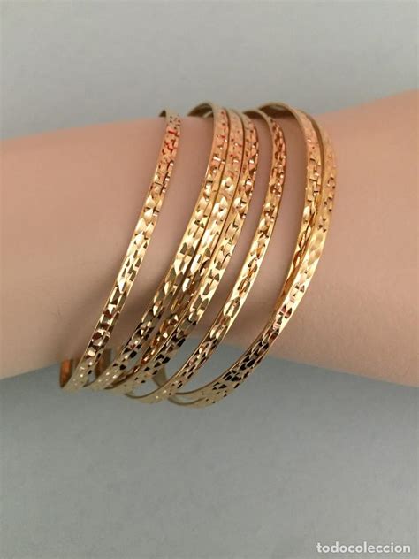 Semanario De Oro De 18kt Comprar Pulseras Antiguas En Todocoleccion