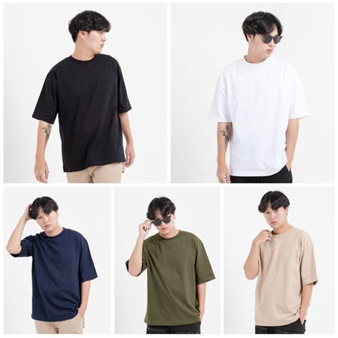 Jual Sujilab Kaos Polos Oversize Oversized Tshirt Heavy Weight Cotton