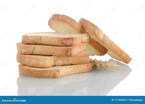 Golden Brown Toast Stock Image Image Of Isolated Brown 111358253