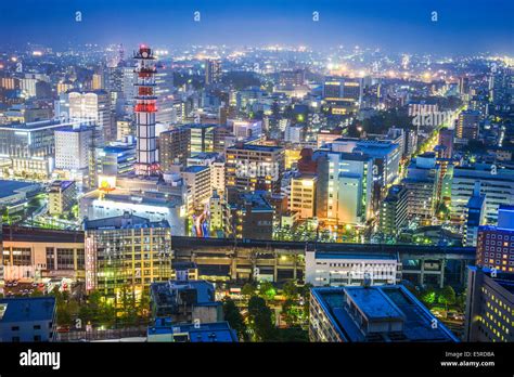 Sendai Japan Cityscape Over Sendai Station Stock Photo 72430158 Alamy