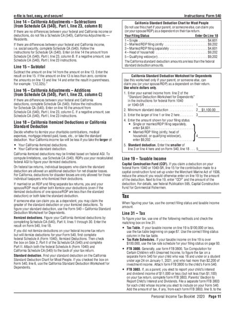 Fillable Online California Form Booklet Personal Income Tax