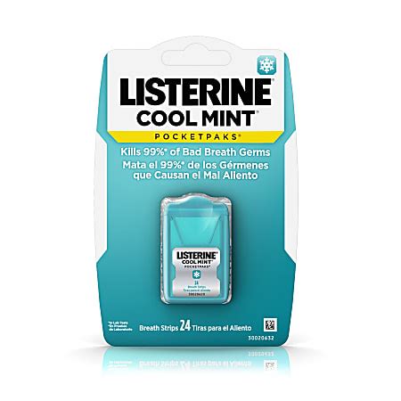 Listerine Cool Mint Pocketpaks Breath Strips Pack Of Breath Strips