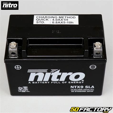 Batterie Nitro Ntx V Ah Gel Piaggio Zip Sym Orbit Xmax Burgman