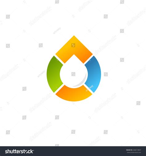 Logo Vector Droplet Stock Vector (Royalty Free) 268213847 | Shutterstock