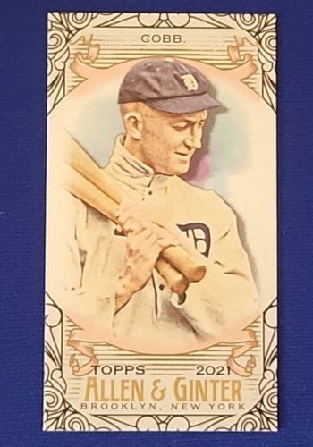 2021 Topps Allen Ginter Mini Black Border 160 Ty Cobb EBay