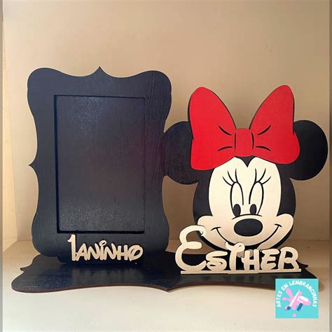 Porta Retrato Minnie Mdf Elo Produtos Especiais