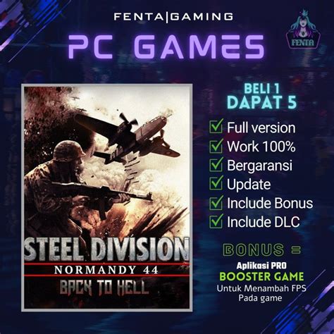 Jual STEEL DIVISION NORMANDY 44 BACK TO HELL GAME PC GAME LAPTOP