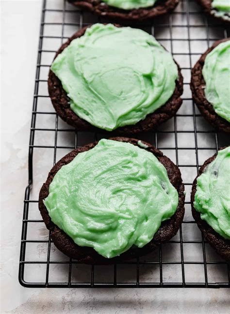 Crumbl Mint Brownie Cookies Salt Baker