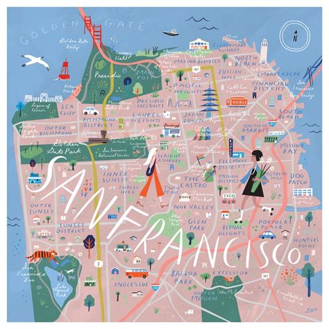 San Francisco Neighborhoods guide highlights / Urban Hike / Sunset Sail