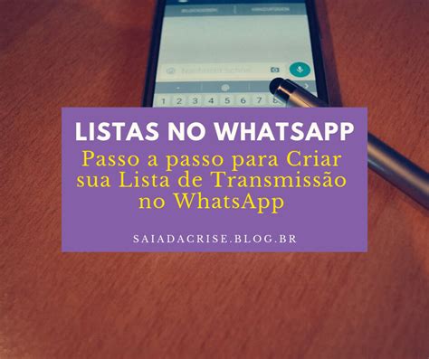 Lista De Transmiss O No Whatsapp Como Criar Passo A Passo