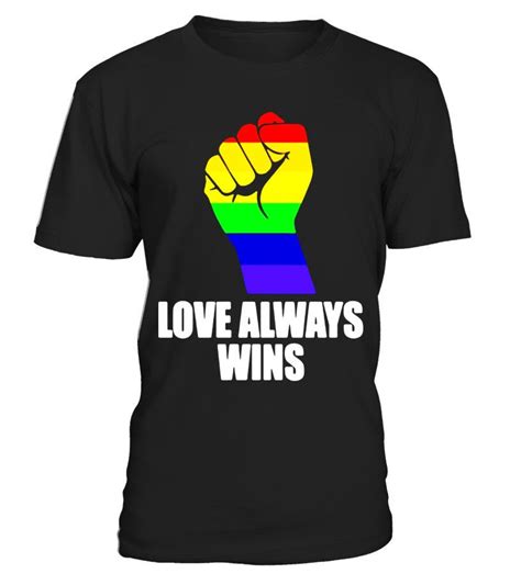 Love Always Wins Rainbow Gay Pride Flag Usa Lgbt T Shirts Limited