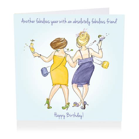 Friend Birthday Card - Another fabulous year - Art Beat — GingerInteriors.co.uk