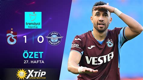 MERKUR BETS Trabzonspor 1 0 Adana Demirspor Highlights Özet