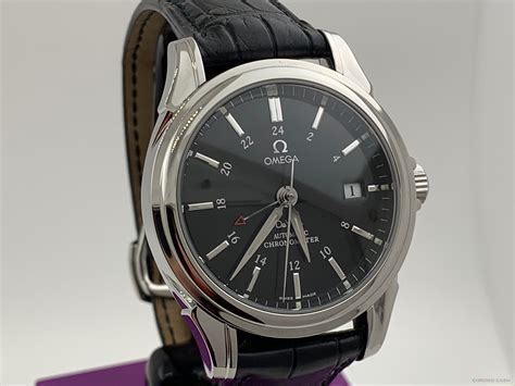 Omega Deville Gmt Co Axial Automatic 39mm Fullset Like New 48335031