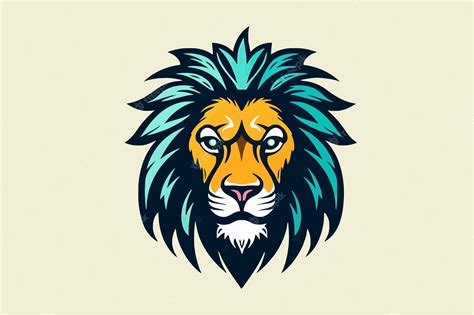 Premium Vector Lion Head Mascot Esport Logo Design