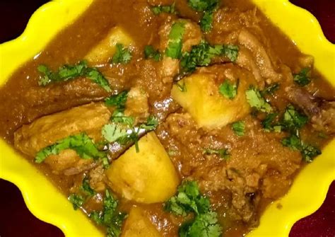 Chicken And Aloo Gravy Recipe Taste Foodie