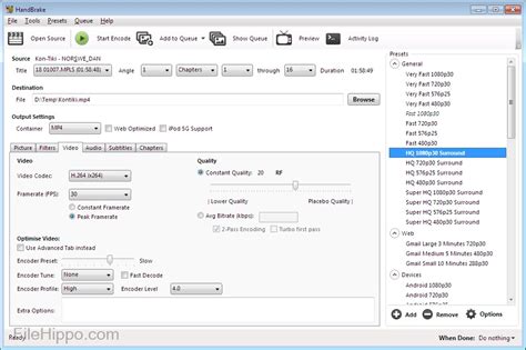 Download Handbrake 64-bit 1.2.2 for Windows - Filehippo.com