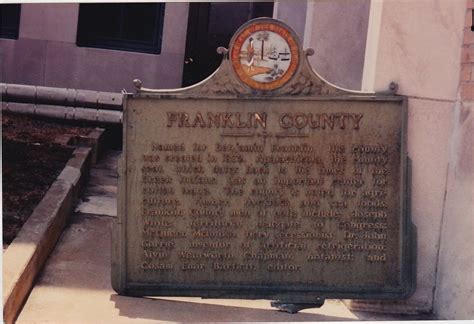 Franklin County Historical Marker