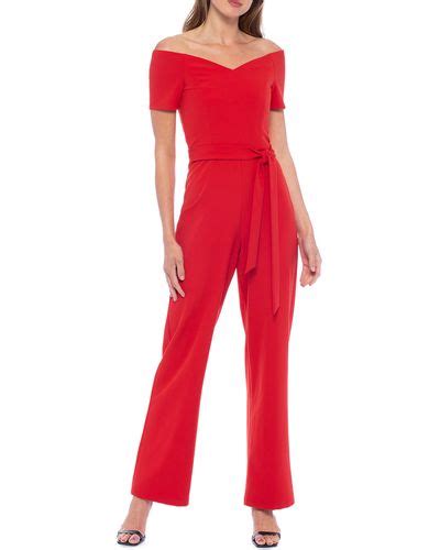 Red Marina Jumpsuits And Rompers For Women Lyst