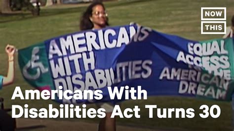 Commemorating 30 Years Of The Americans With Disabilities Act Nowthis