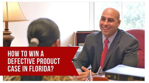 How To Win Defective Product Case In Florida Youtube