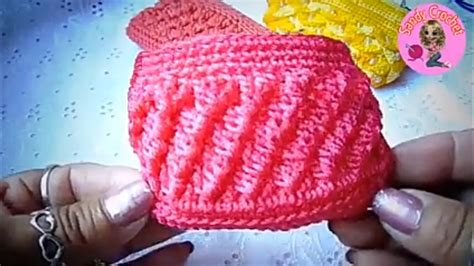 Como Tejer Monedero A Crochet Puntada Caramelo YouTube