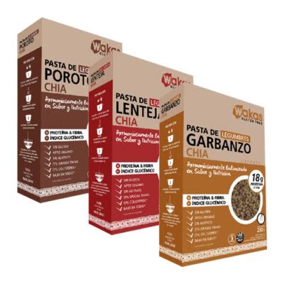 Wakas Pasta De Legumbres Sin TACC X 250 Grs Tienda Online El Banquito