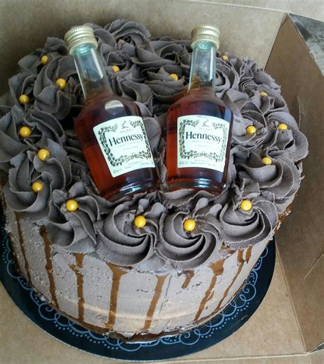 Chocolate Hennessy Cake Infused With Hennessy Glaze With Chocolate