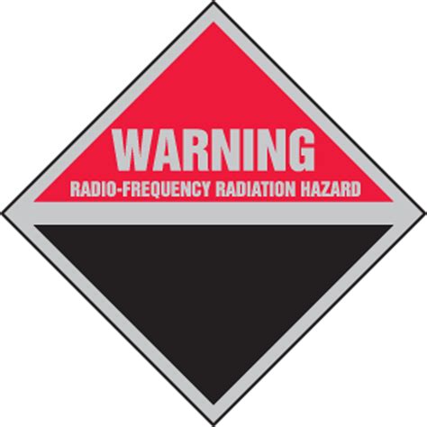 Radio Frequency Radiation Hazard Warning Safety Sign Mrfq500