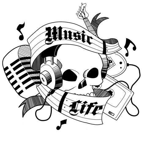19 Music Art Design Images Music Sleeve Tattoo Design Drawings Music