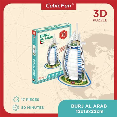 Jual CUBICFUN Burj Al Arab Mini 3D Puzzle Di Seller Cubicfun